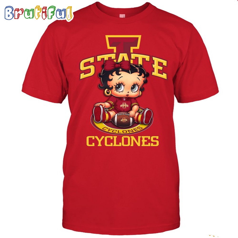 NCAA Iowa State T Shirt Betty Boop Football Tshirt