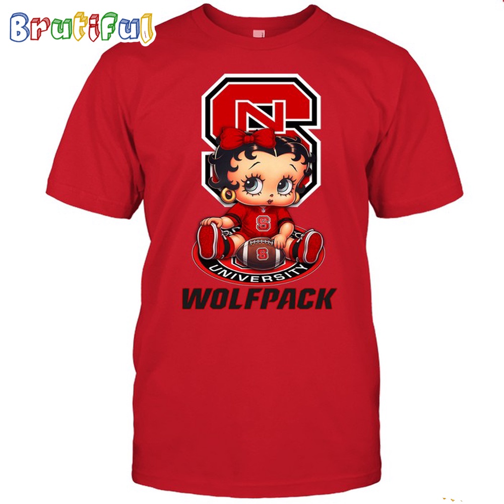 NCAA NC State T Shirt Betty Boop Football Tshirt