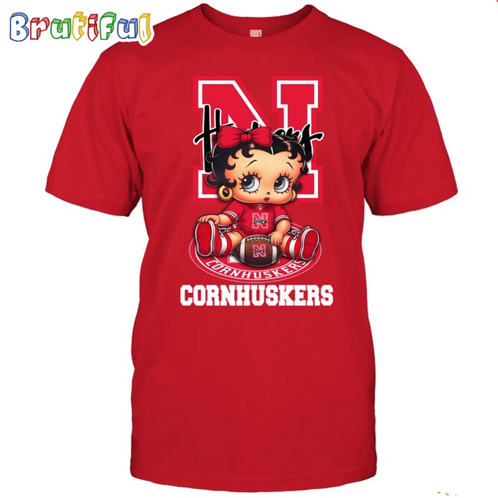 NCAA Nebraska Boop Football T Shirt Betty Boop Football Tshirt