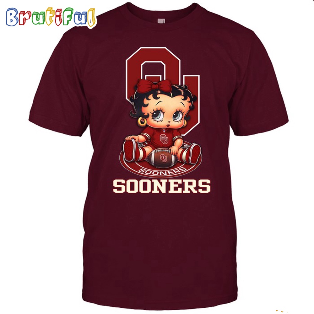 NCAA Oklahoma Boop Football T Shirt Betty Boop Football Tshirt
