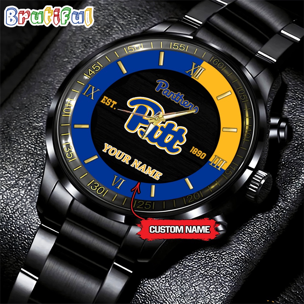 NCAA Pittsburgh Panthers Black Fashion Watch