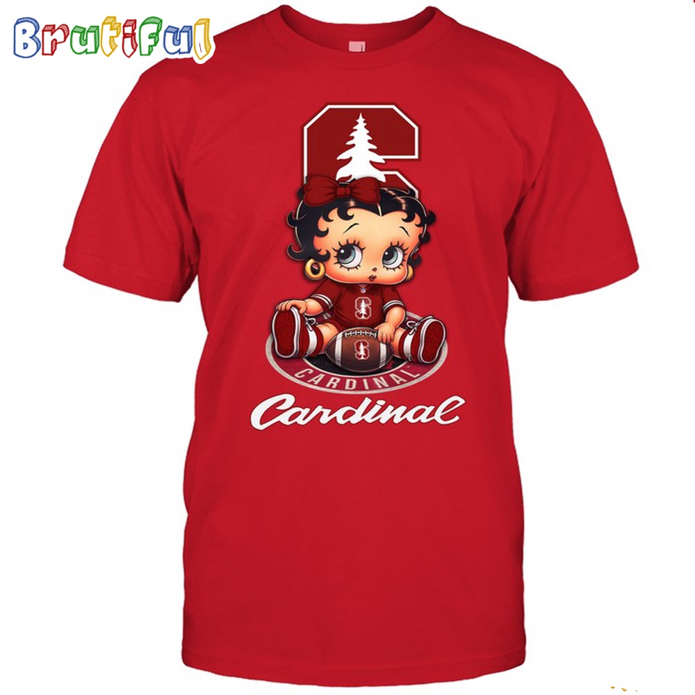 NCAA Stanford Boop Football T Shirt Betty Boop Football Tshirt