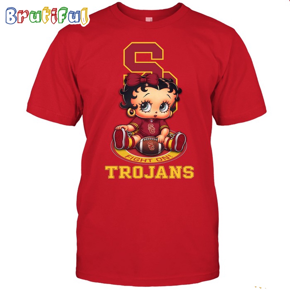 NCAA USC Boop Football T Shirt Betty Boop Football Tshirt