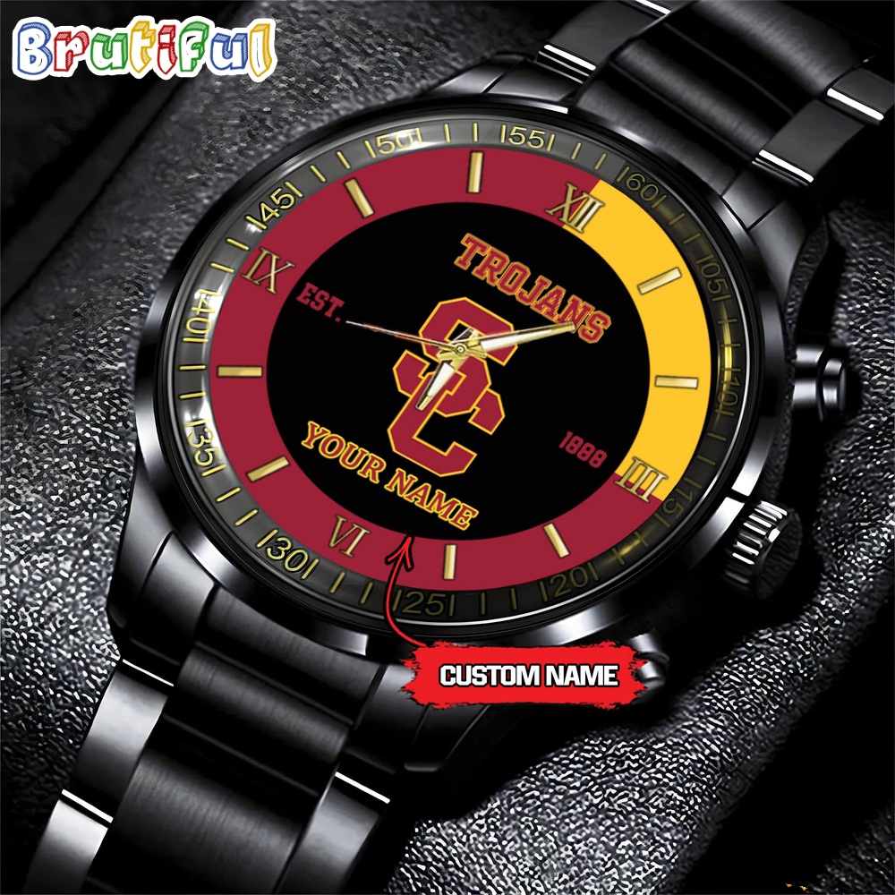 NCAA USC Trojans Black Fashion Watch