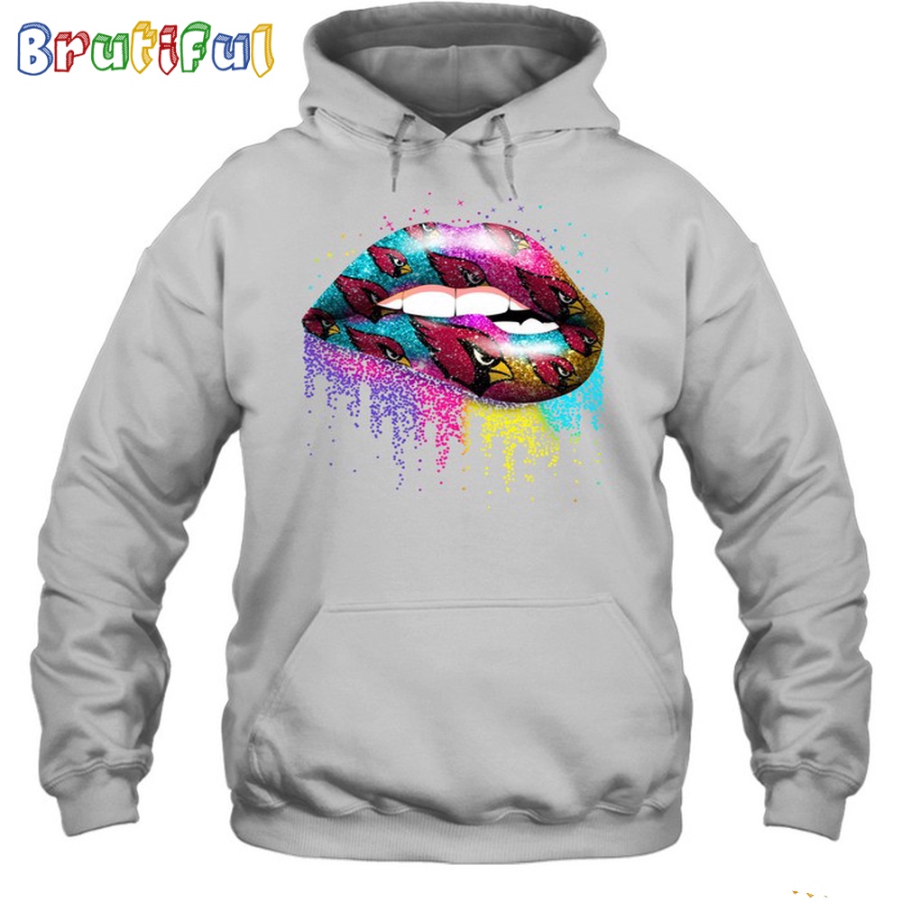 NFL Arizona Cardinals Lips Hoodie Unisex Football T Shirt Hoodie