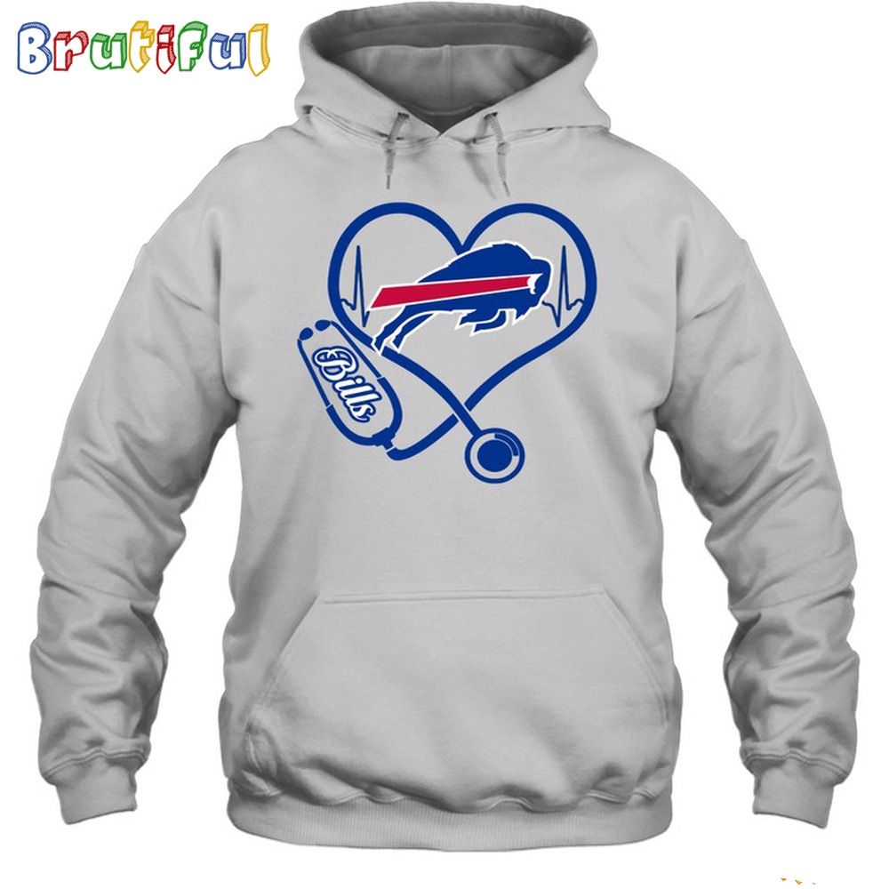 NFL Buffalo Bills Nurse Love Hoodie Unisex Football T Shirt Hoodie