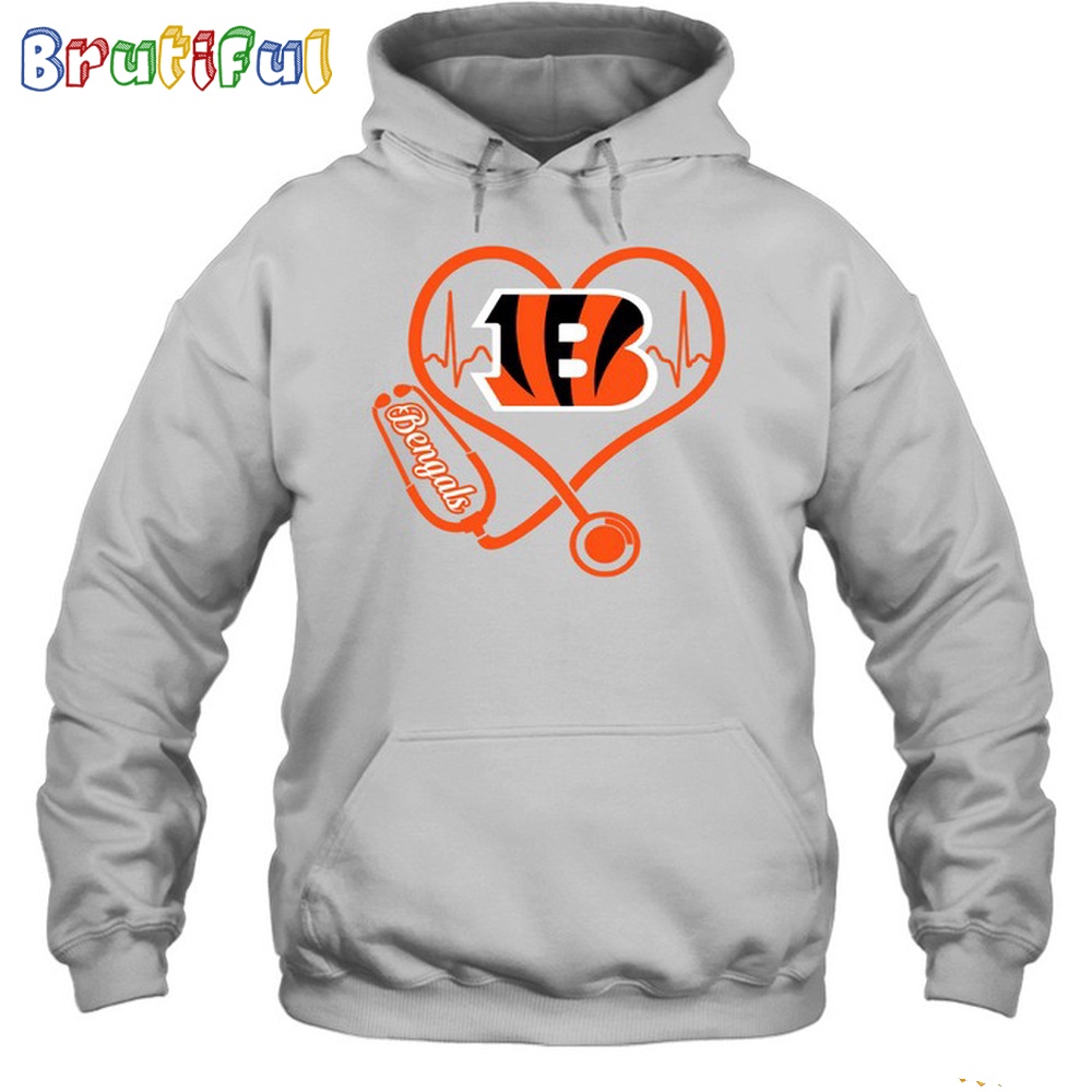 NFL Cincinnati Bengals Nurse Love Hoodie Unisex Football T Shirt Hoodie