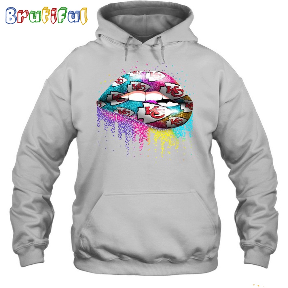 NFL Kansas City Chiefs Lips Hoodie Unisex Football T Shirt Hoodie