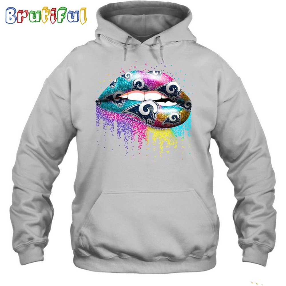 NFL Los Angeles Rams Lips Hoodie Unisex Football T Shirt Hoodie