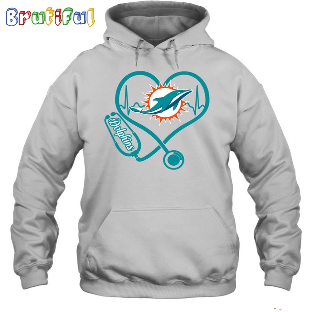 NFL Miami Dolphins Nurse Love Hoodie Unisex Football T Shirt Hoodie