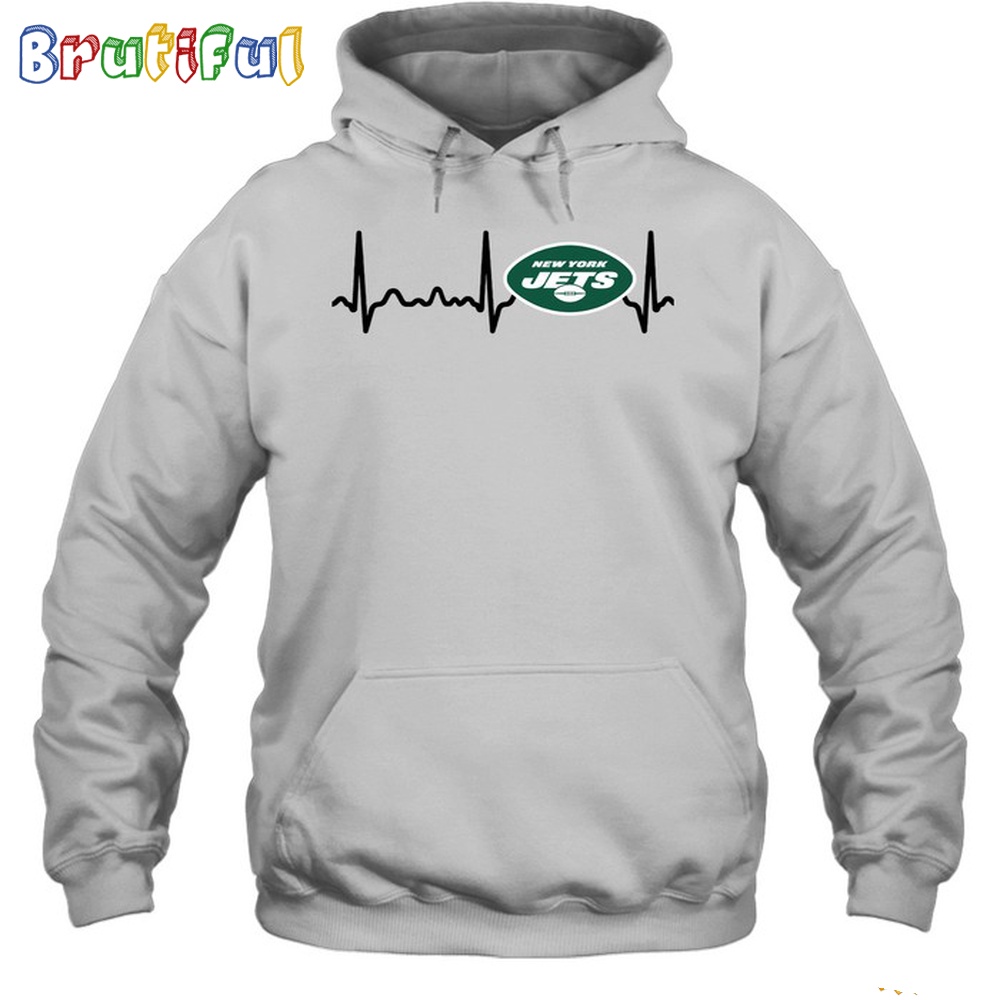 NFL New York Jets Heartbeat Hoodie Unisex Football T Shirt Hoodie