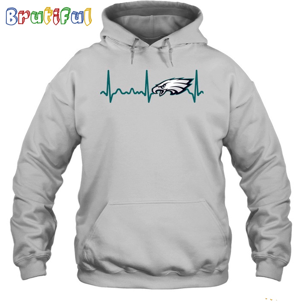 NFL Philadelphia Eagles Heartbeat Hoodie Unisex Football T Shirt Hoodie