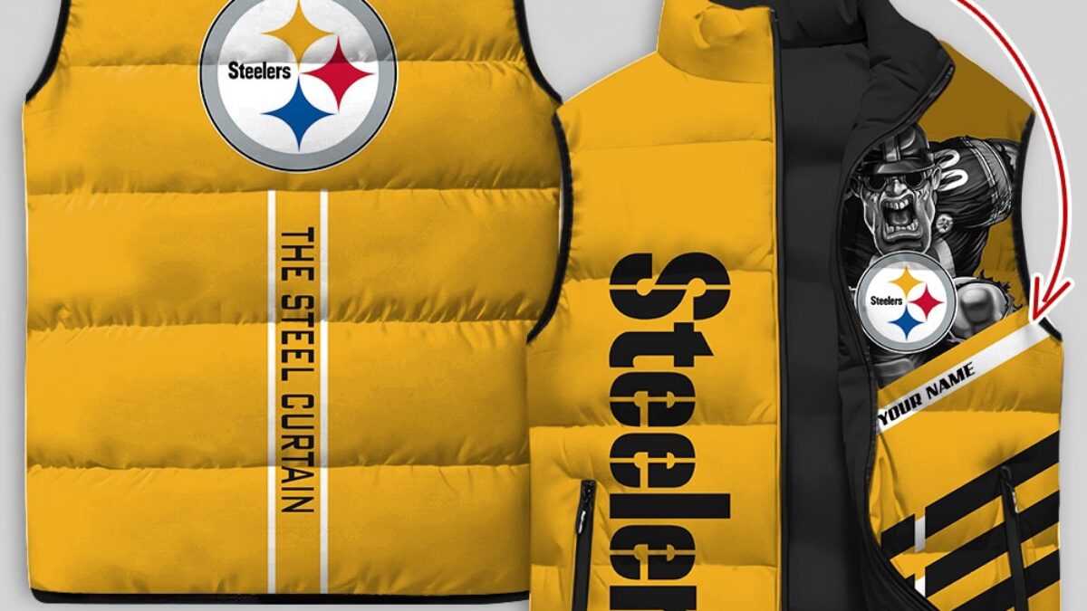 NFL Pittsburgh Steelers ダウン フード取り外し可能