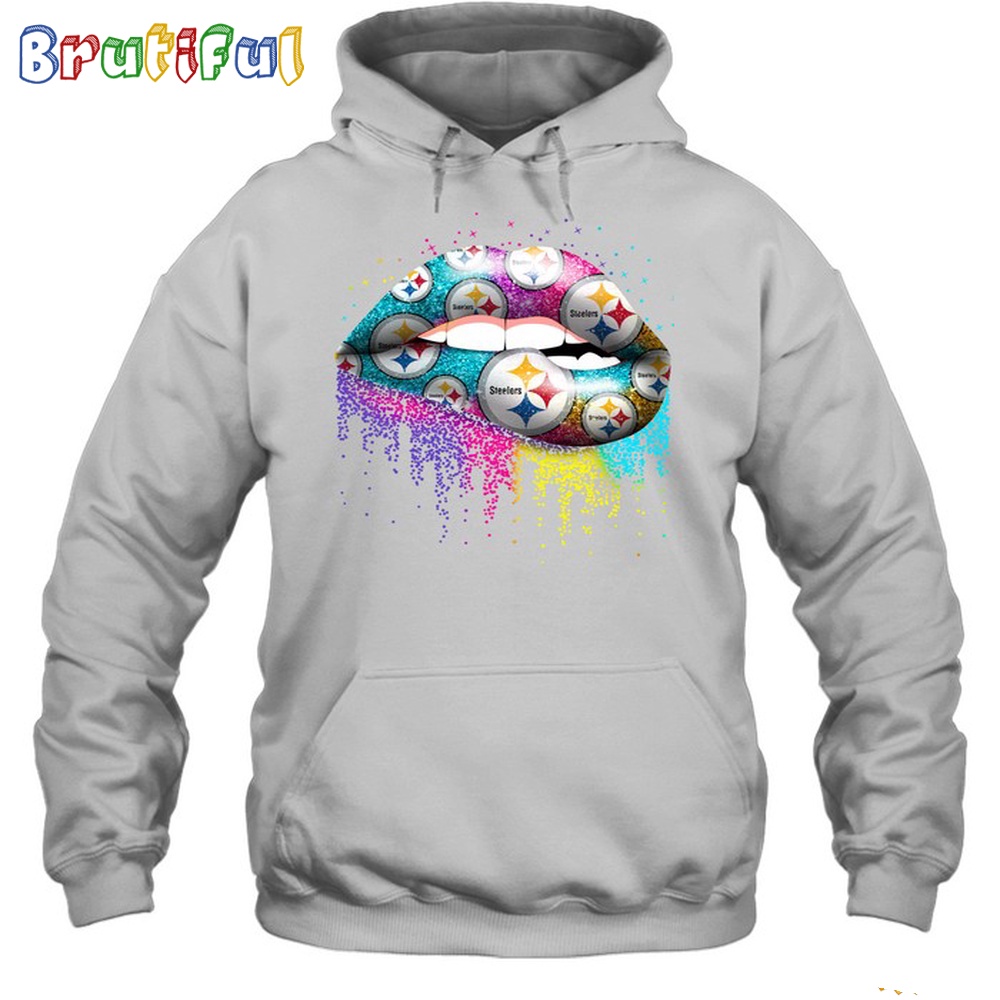 NFL Pittsburgh Steelers Lips Hoodie Unisex Football T Shirt Hoodie