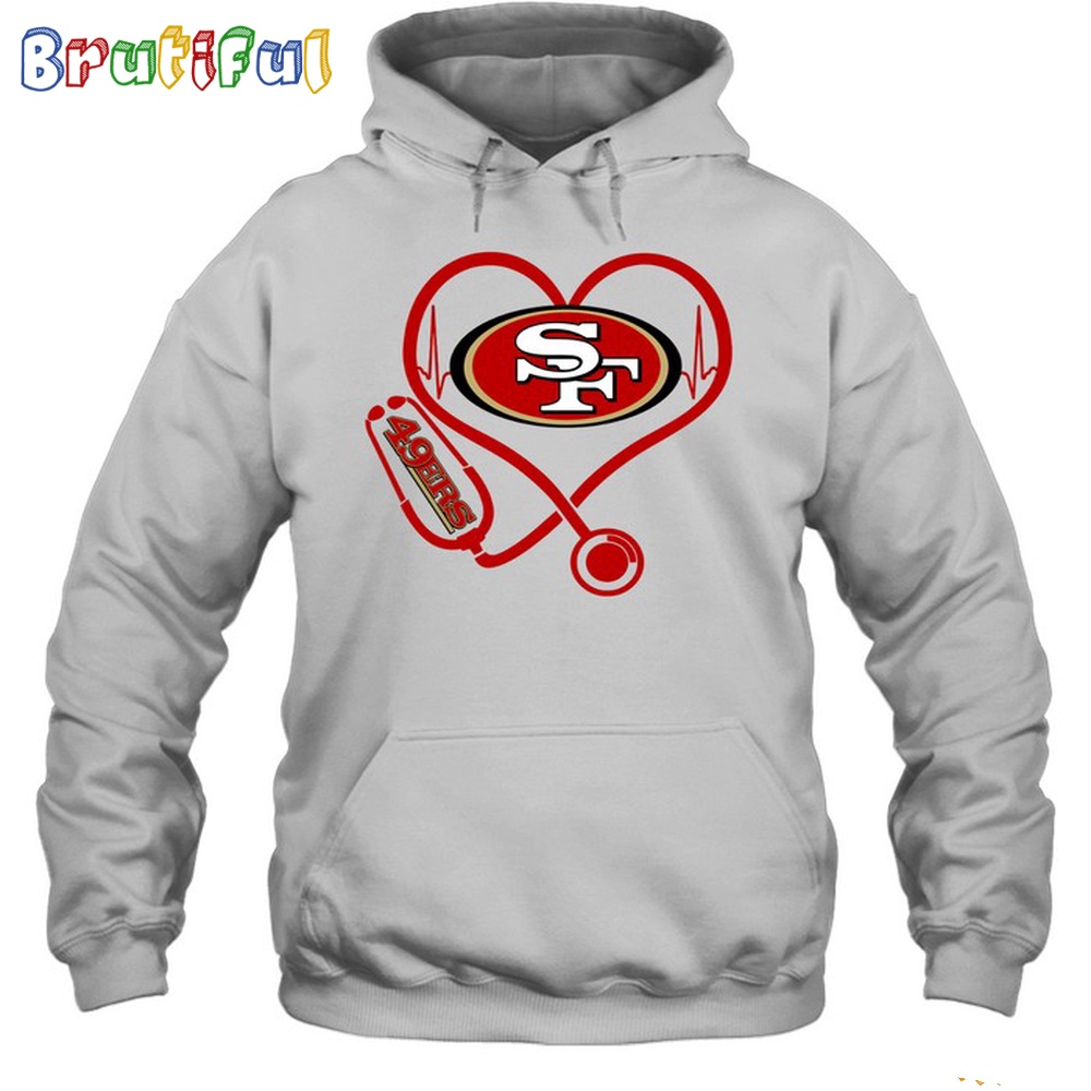 NFL San Francisco 49ers Nurse Love Hoodie Unisex Football T Shirt Hoodie