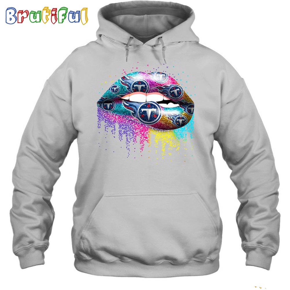 NFL Tennessee Titans Lips Hoodie Unisex Football T Shirt Hoodie