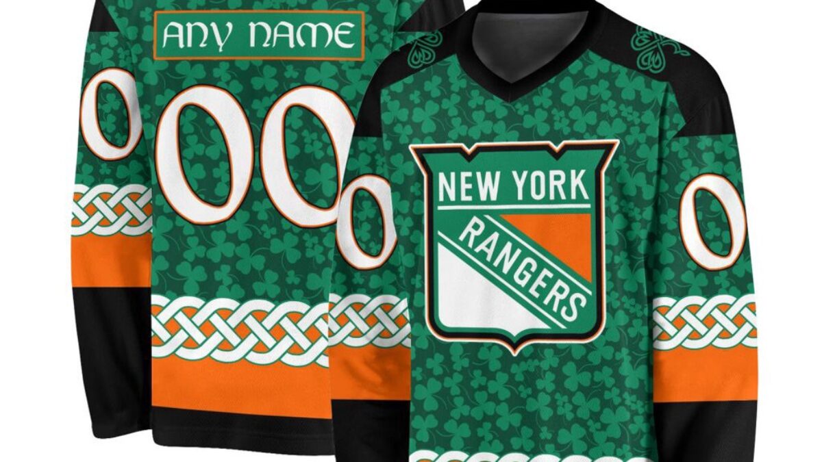 Maillot De Hockey LNH New York Rangers Taille Grand P2P 22, Occasion - Marque CCM, Manches Longues