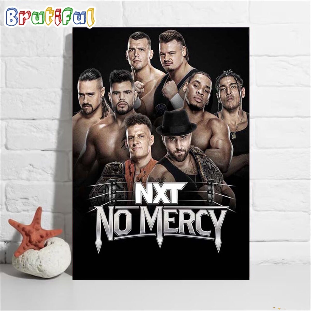 NXT No Mercy as WWE NXT Tag Team Champions Wall Art Poster Canvas