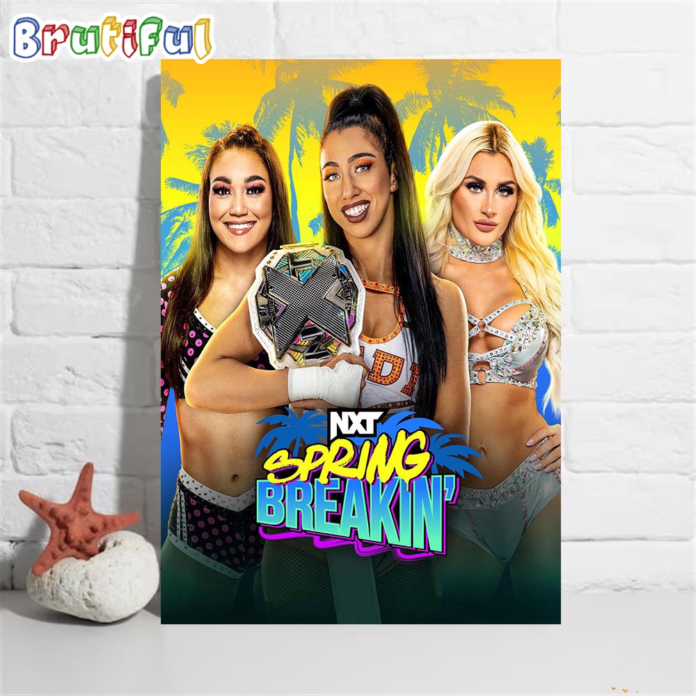 NXT Spring Breakin The WWE NXT Womens Champion Wall Art Poster Canvas