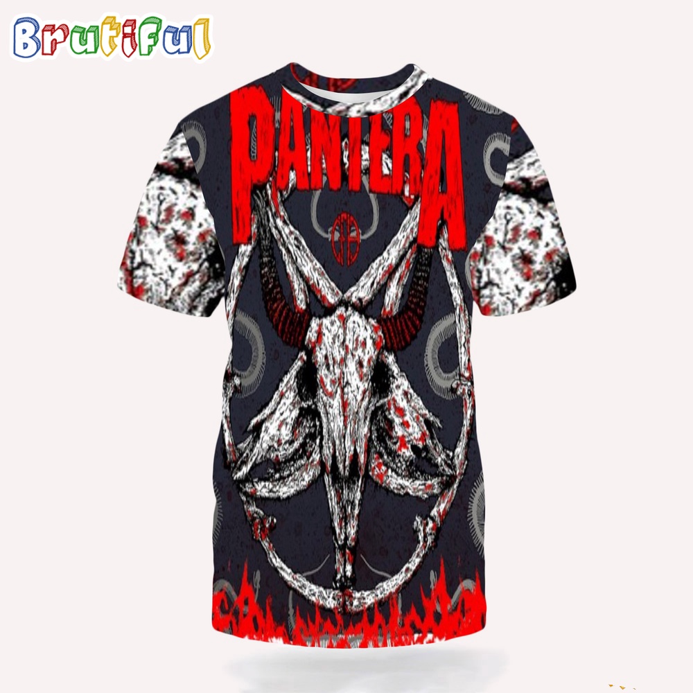 Pantera Limited Edition Poster For Grand Rapids 3D T Shirt