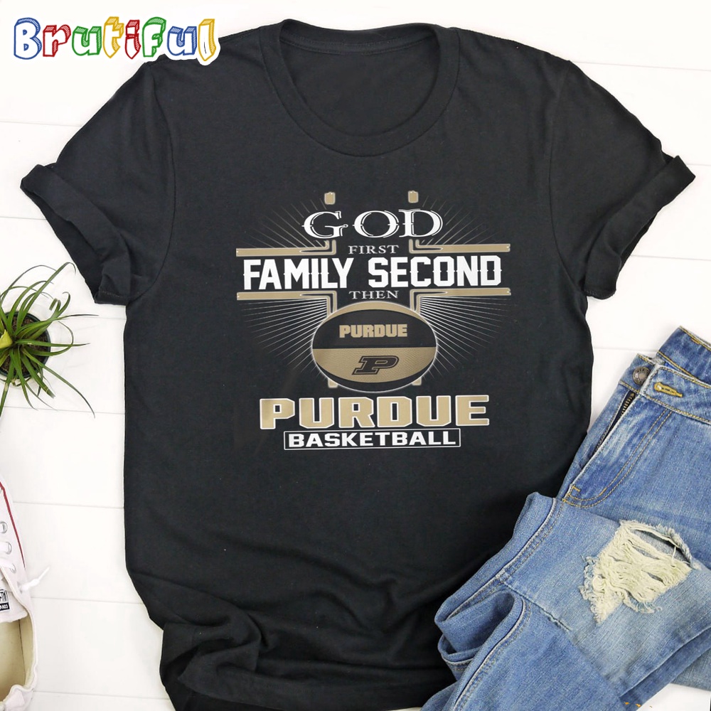 Purdue Suns God First Family Second Then Suns Basketball 2024 T Shirt