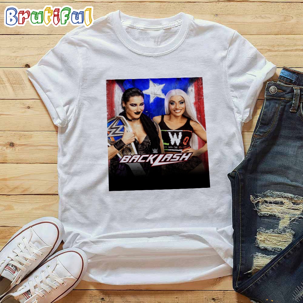 Rhea Ripley Vs Zelina Vega At WWE Backlash In Puerto Rico T Shirt