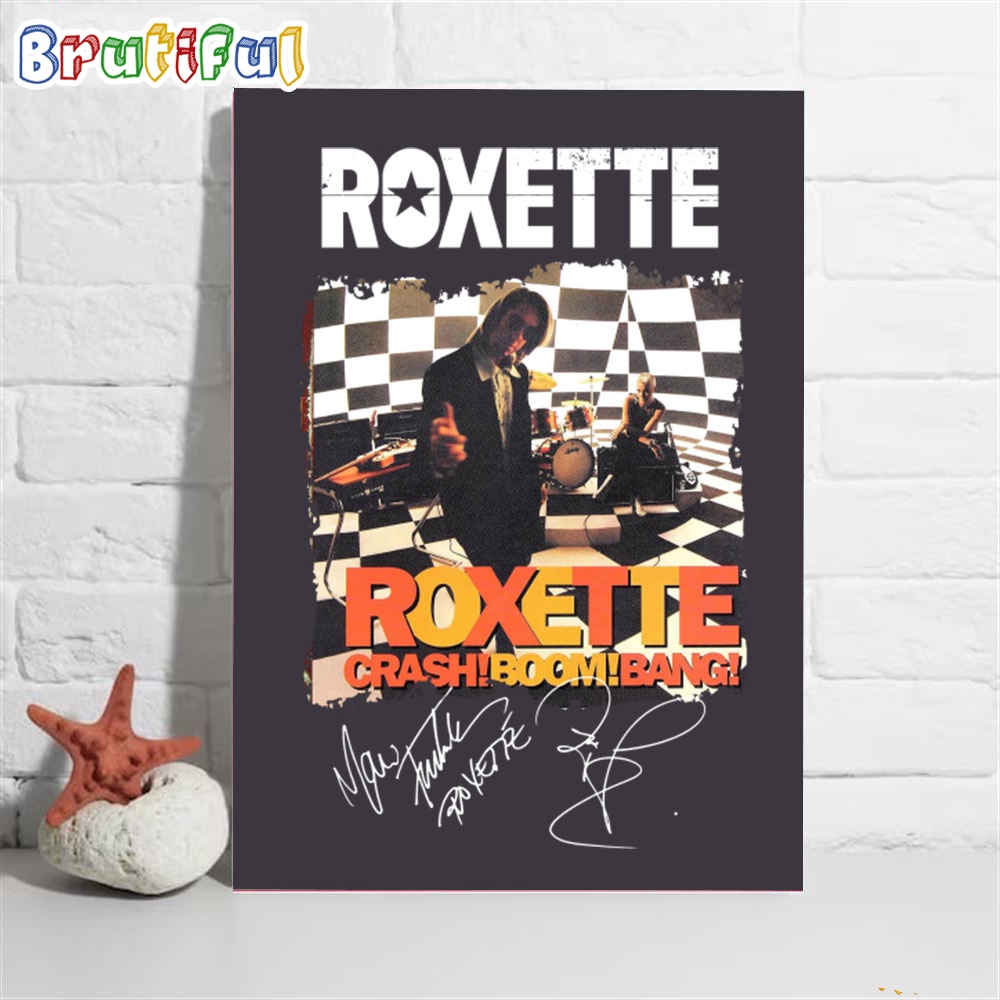 Roxette Crash Boom Bang Wall Decor Poster Canvas Roxette Crash Boom Bang Wall Decor Poster Canvas