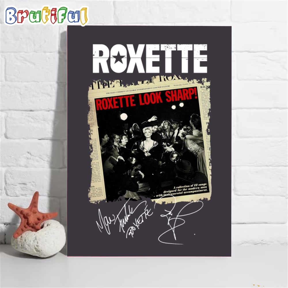 Roxette Look Sharp Wall Decor Poster Canvas