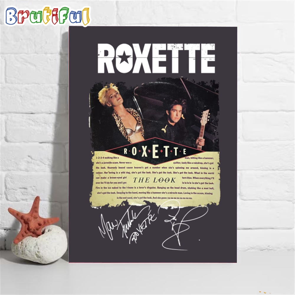 Roxette The Look Wall Decor Poster Canvas