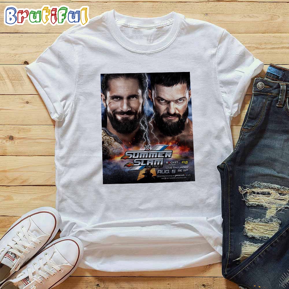 Seth Rollins Defends The World Heavyweight Championship Against Finn Balor At WWE Summerslam T Shirt