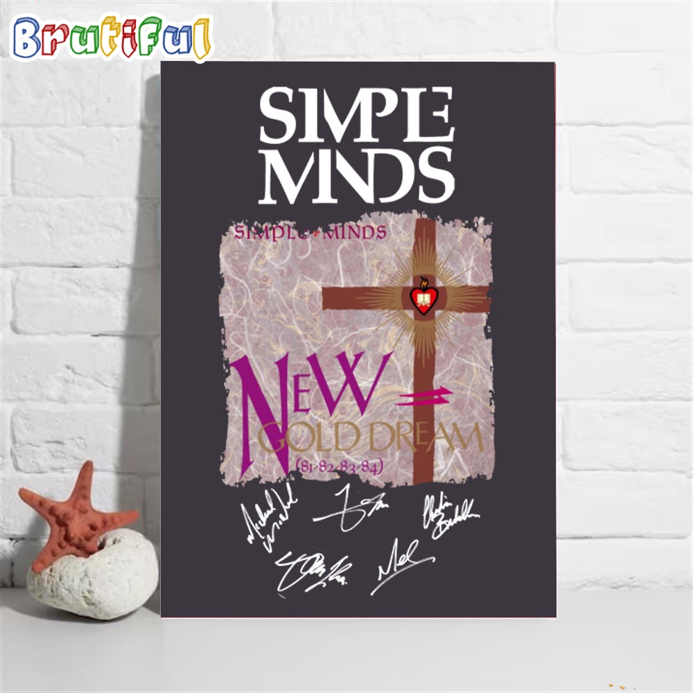 Simple Minds New Gold Dream 81 82 83 84 Wall Art Poster Canvas