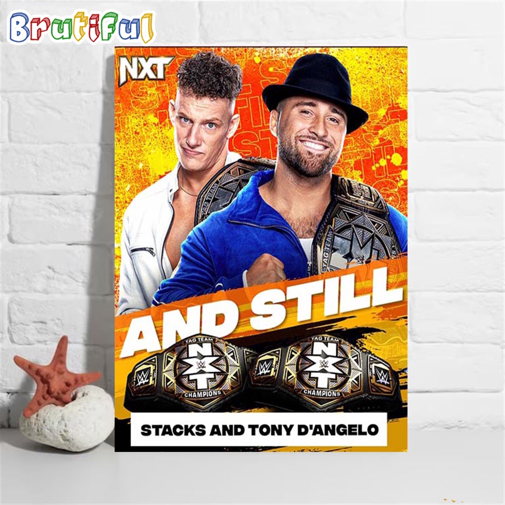 Stacks And Tony DAngelo Are Still The WWE NXT Tag Team Champions Wall Art Poster Canvas