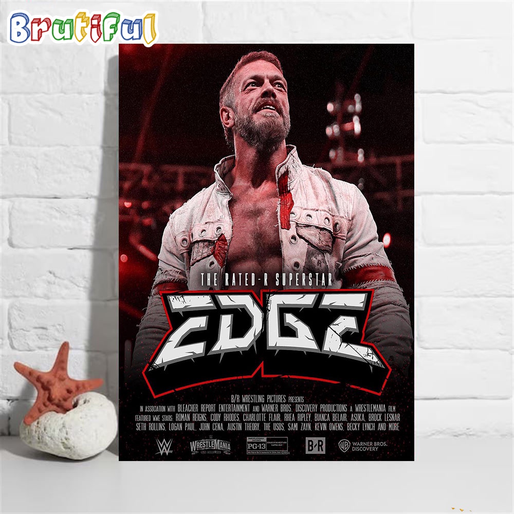 The Rated R Superstar Edge Defeats Demon Finn Balor Inside Hell In A Cell Wall Art Poster Canvas