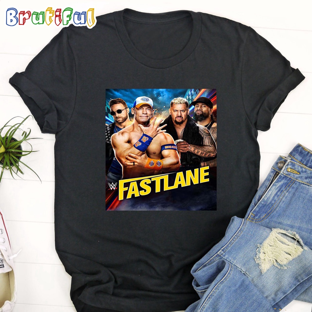 The Super Team Of John Cena And LA Knight Take On Jimmy Uso And Solo Sikoa At WWE Fastlane T Shirt