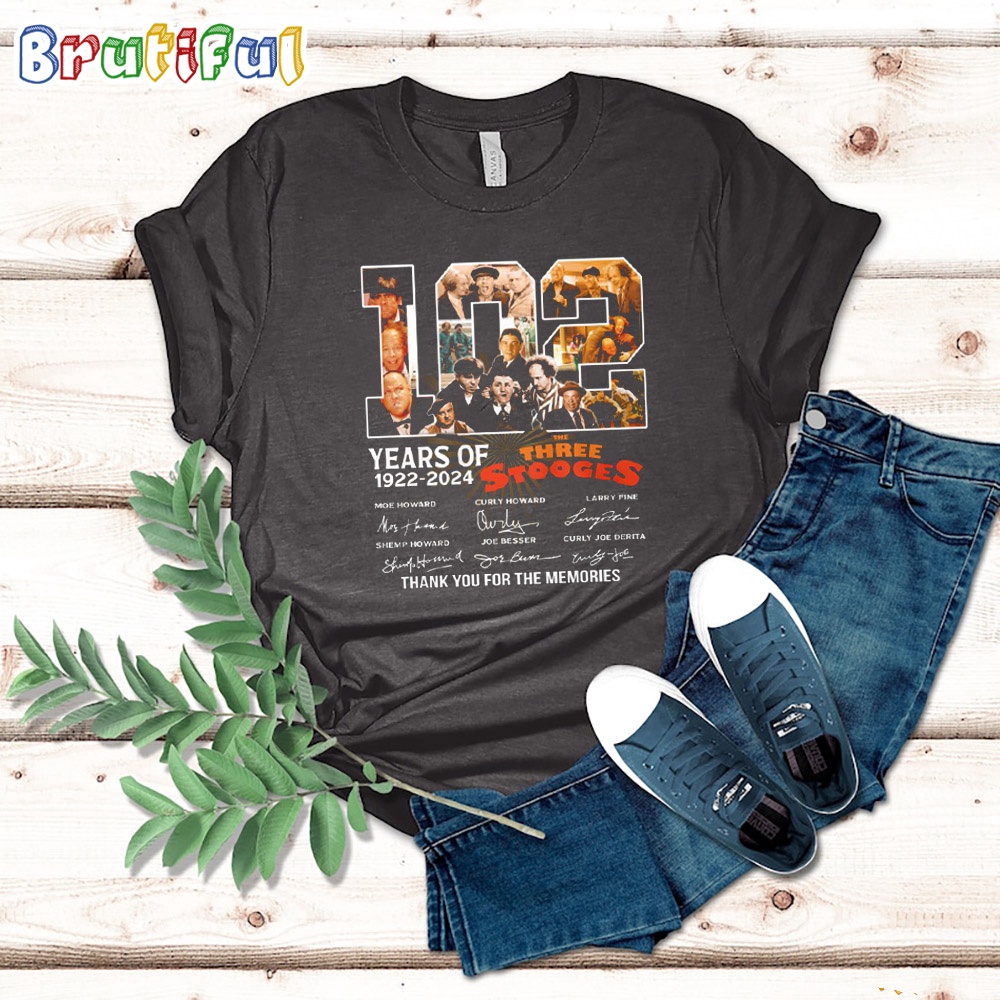 The Three Stooges 102th Anniversary Thank You For The Memories T Shirt