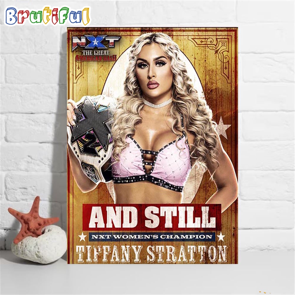 Tiffany Stratton Is The NXT Womens Champion At WWE NXT The Great American Bash 2023 Wall Art Poster Canvas