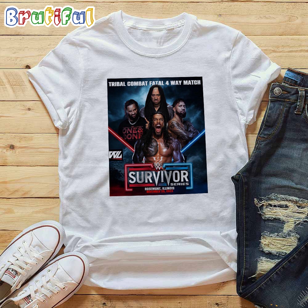 Tribal Combat Fatal 4 Way Match at WWE Survivor Series T Shirt