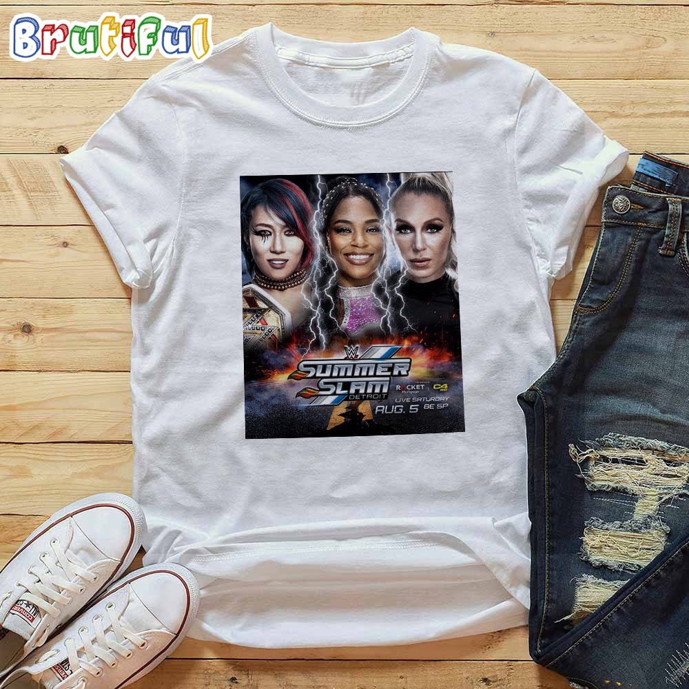Triple Threat Match WWE SummerSlam Asuka Vs Bianca Belair And Charlotte Flair T Shirt