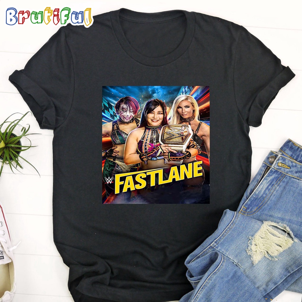WWE Womens Champion Iyo Sky Defends Against Asuka And Charlotte Flair At WWE Fastlane T Shirt