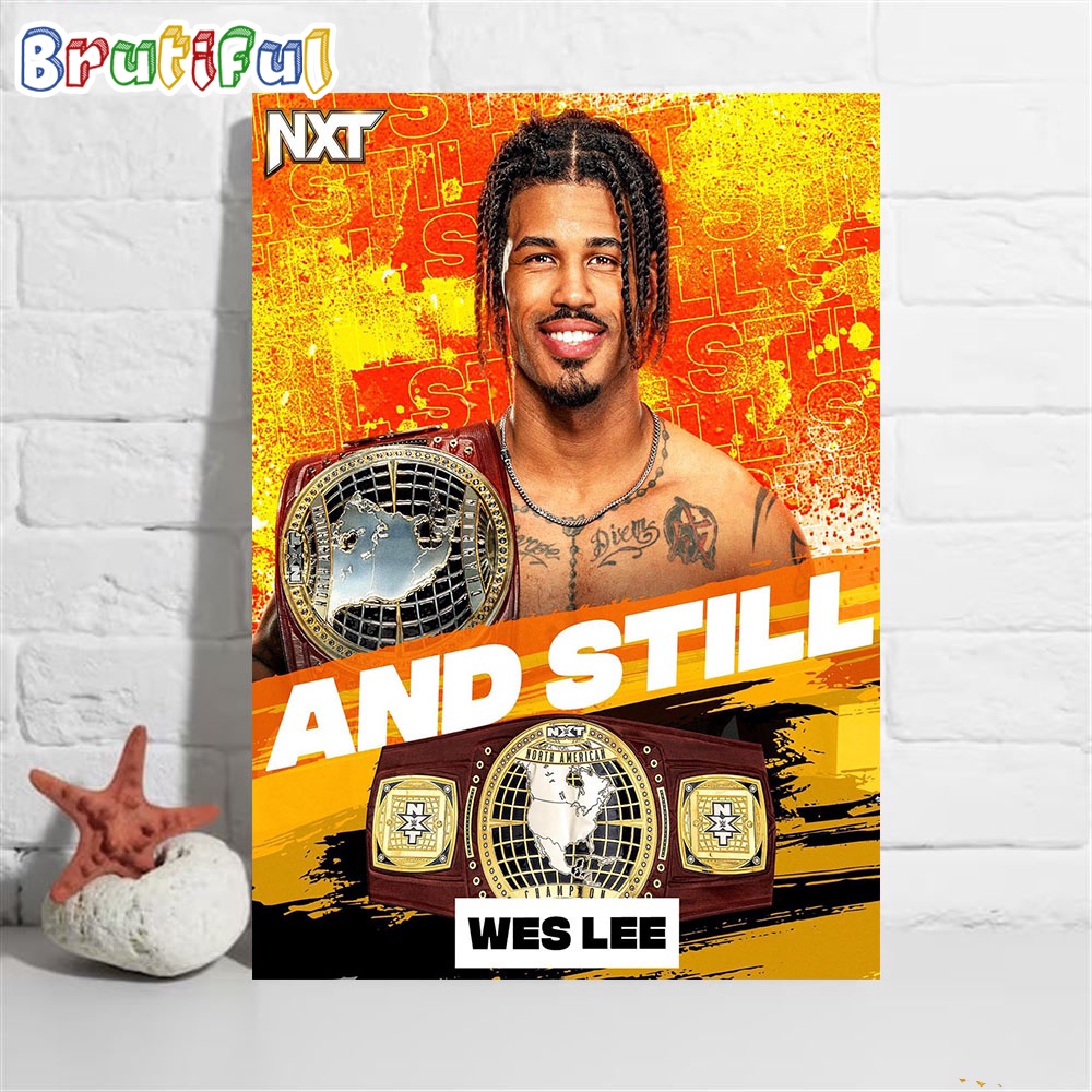 Wes Lee And Still NXT North American Champion Wall Art Poster Canvas