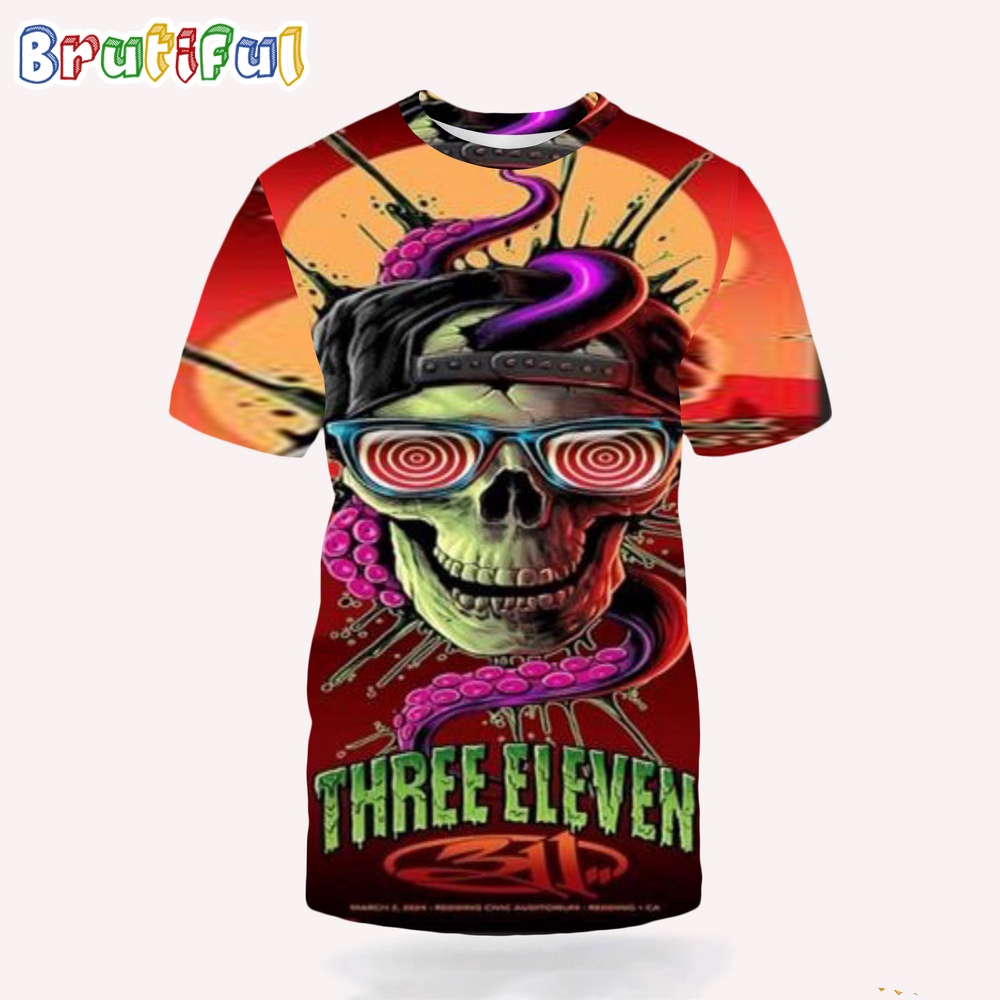 311 2024 Redding Civic Auditorium Redding Ca 3D Shirt