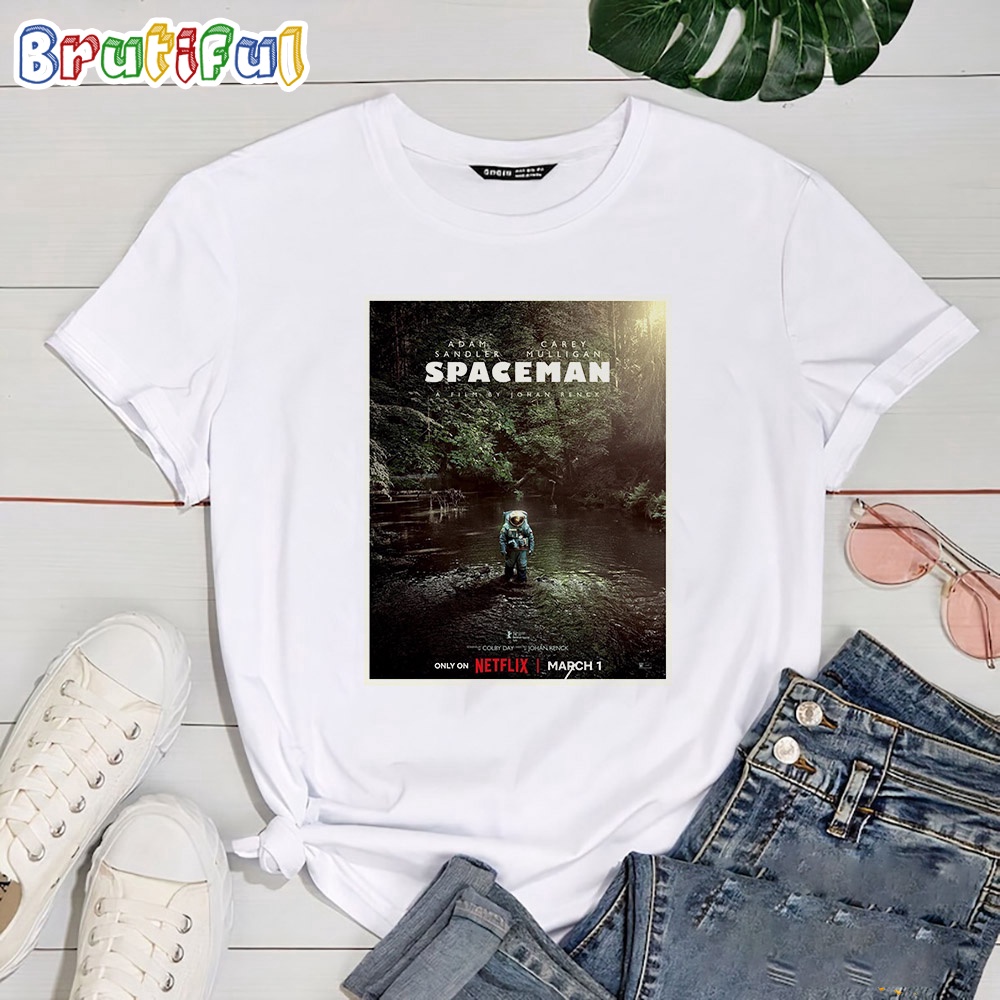 Adam Sandler Paul Dano Carey Mulligan Spaceman A Film By Johan Renck Only On Netflix March 1 T Shirt
