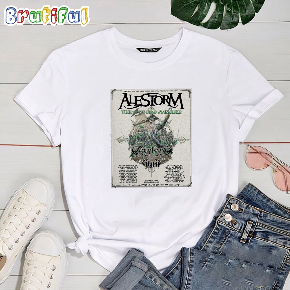 Alestorm Of The Dead Marauder US Tour 2024 T Shirt