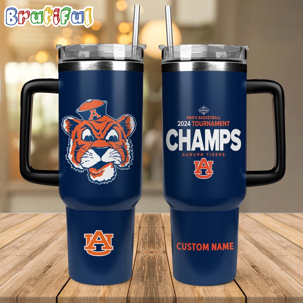 Auburn Tigers 2024 SEC Mens Basketball Conference Tournament Champions Tumbler 40oz