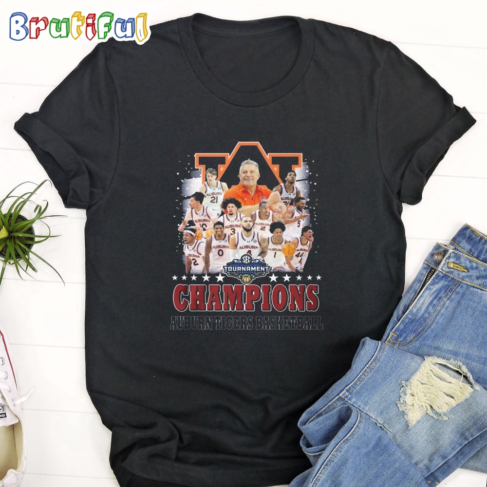 Auburn Tigers Basketball 2024 Tournament Champions T Shirt