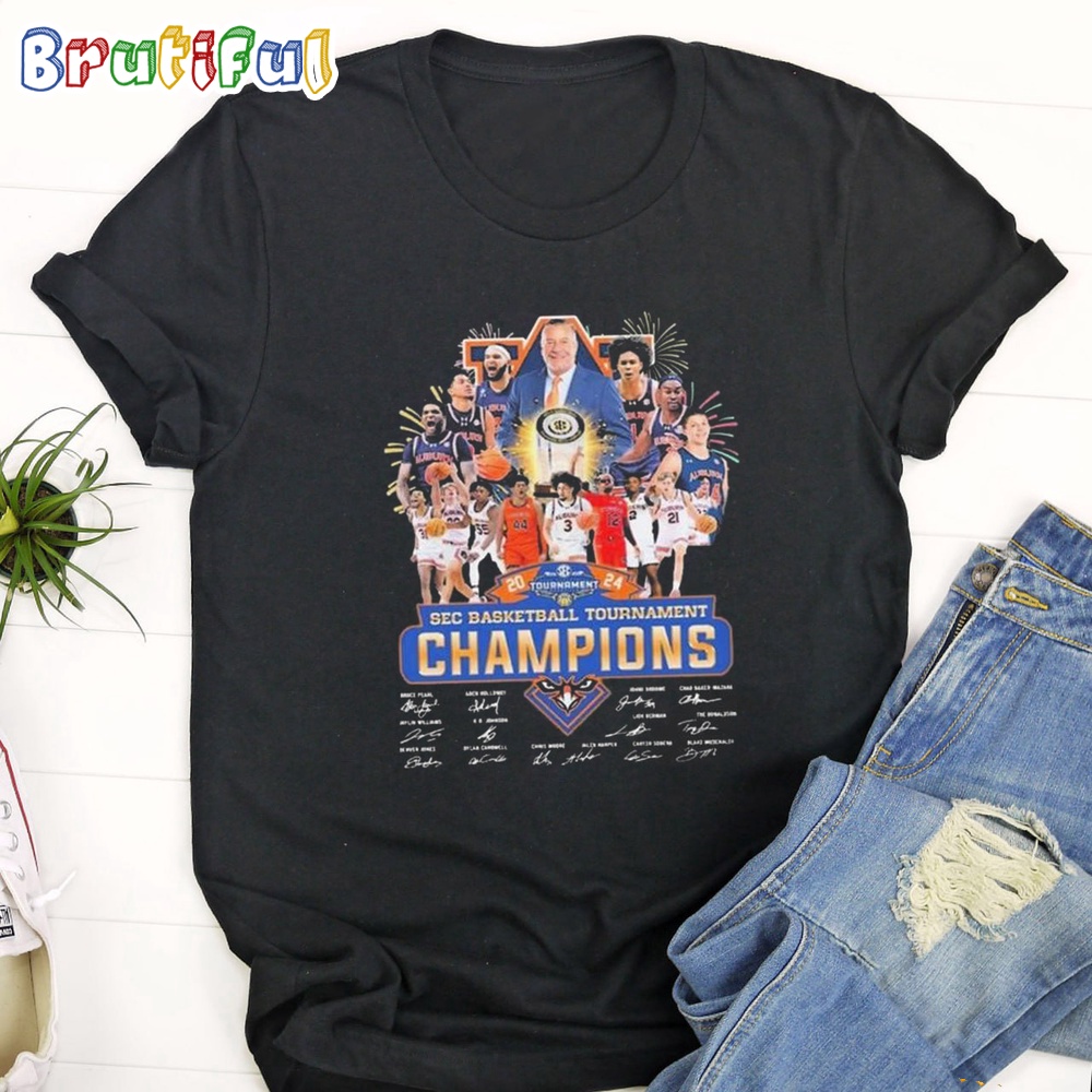 Auburn Tigers Sec Basketball Tournament Champions 2024 T Shirt