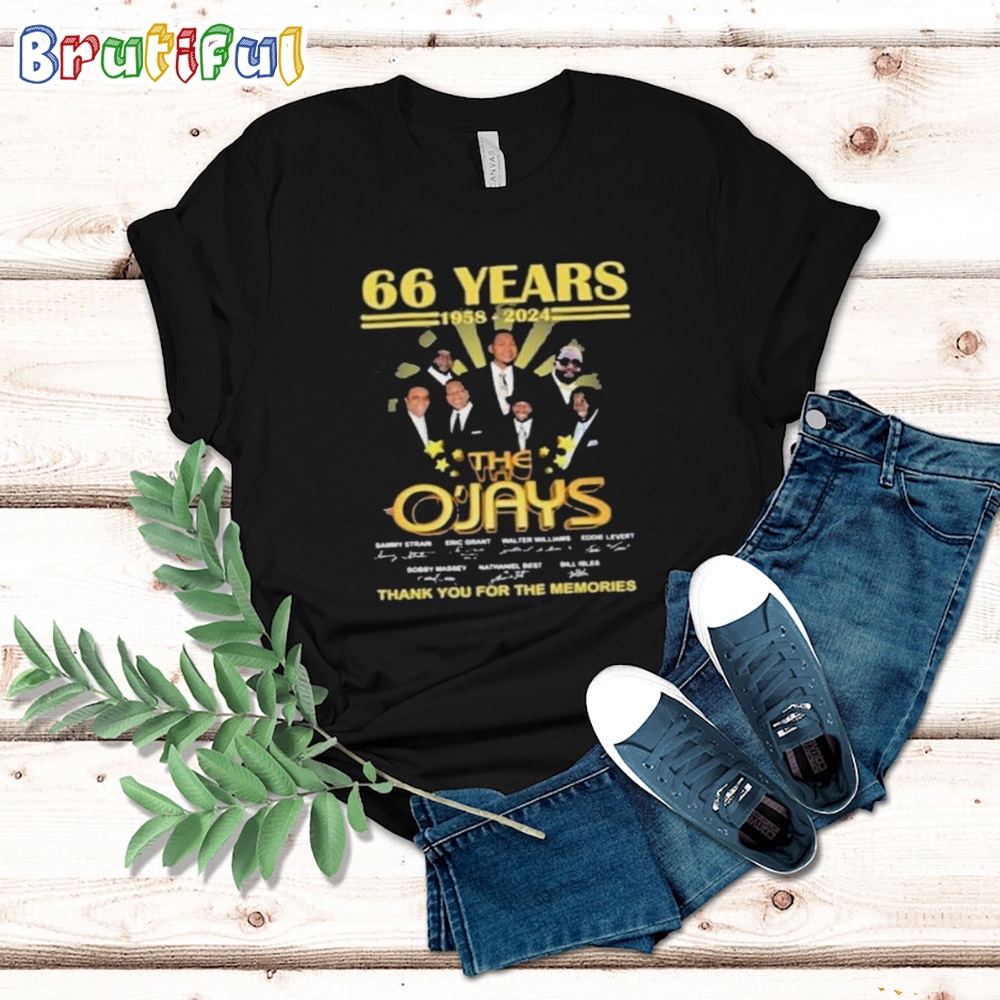 Awesome 66 Years The O'Jays Thank You For The Memories T Shirt