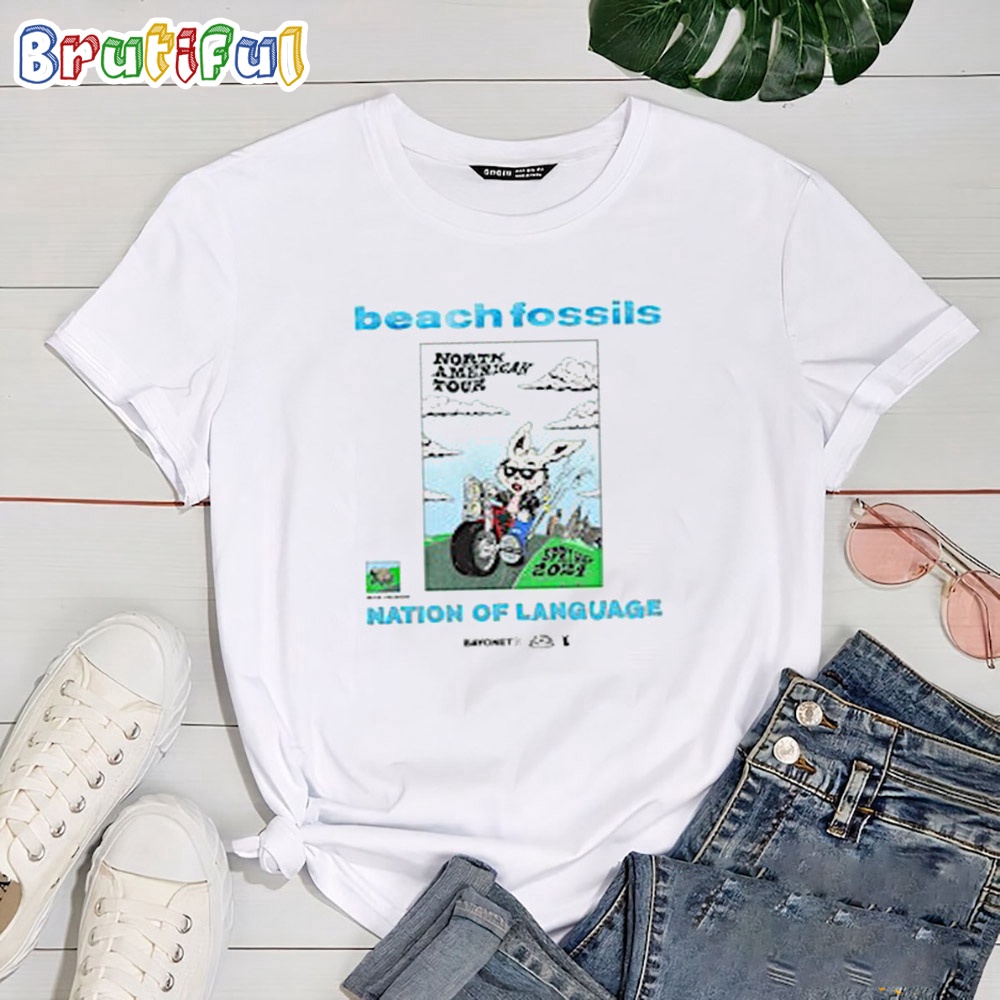 Beach Fossils Nation Of Language Tour 2024 T Shirt