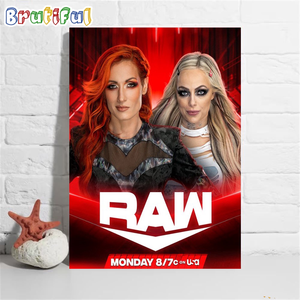 Becky Lynch And The LIV Morgan Revenge Tour Meet WWE Raw Wall Art Poster Canvas