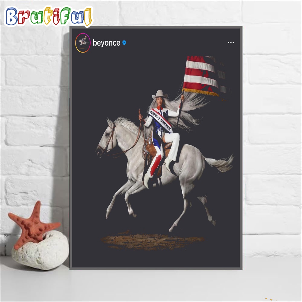 Beyonce Reveals Her Upcoming Album Cowboy Carter Wall Art Poster Canvas
